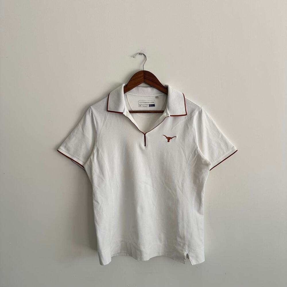 Women’s y2k Cute White Texas Longhorns Polo Shirt